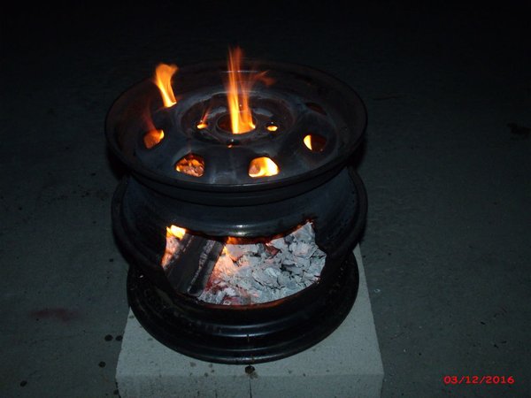 Car Rims Fire Pit