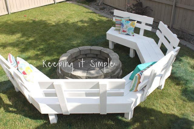 DIY Fire Pit Sofa Bench Cheap