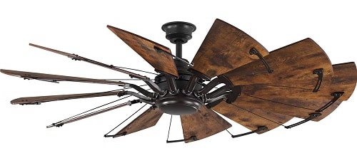 Progress Lighting P250000-129 Springer 60 inch Architectural Bronze with Distressed Walnut Blades Ceiling Fan