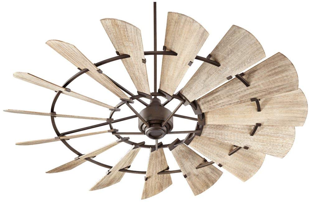 Quorum Windmill 72-inch Indoor Ceiling Fan in Oiled Bronze