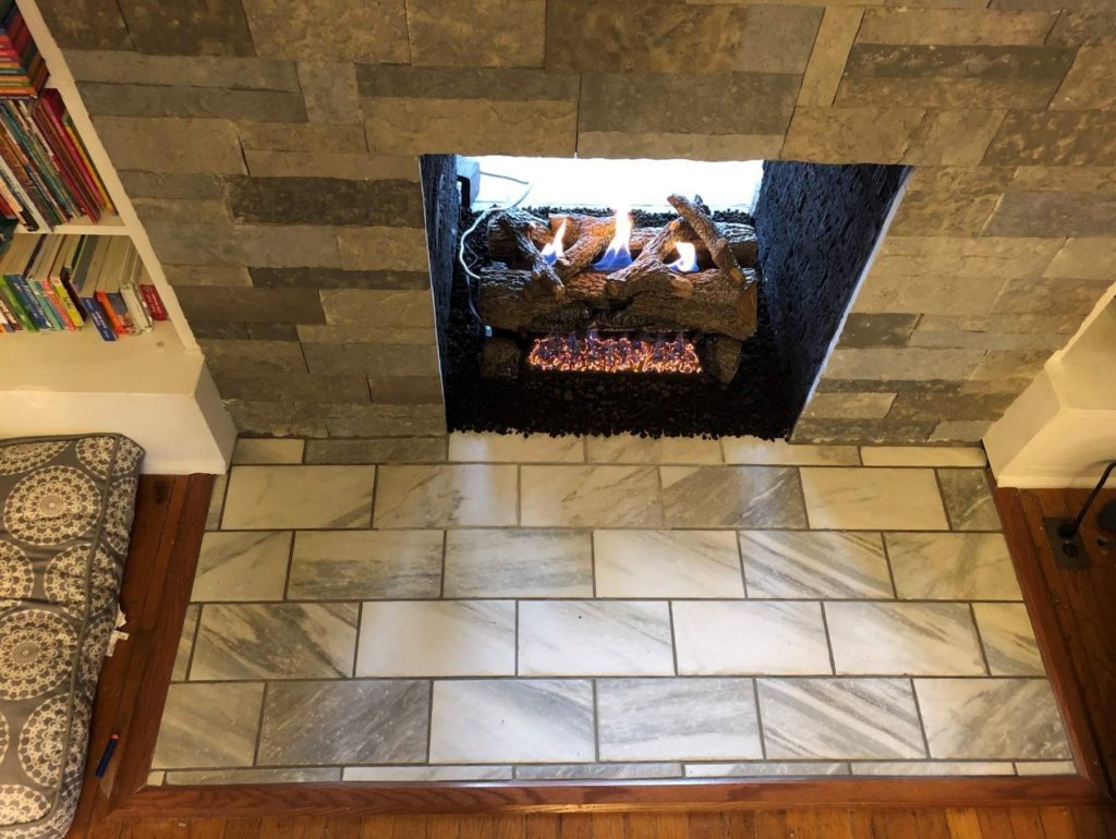 Ventless Gas Log Fireplace