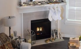 corner electric fireplace