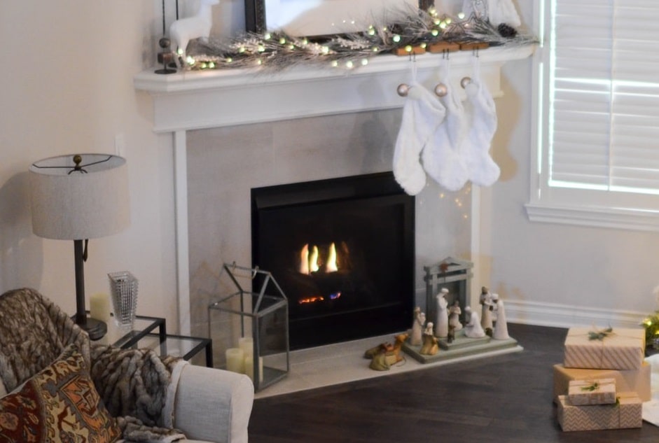 corner electric fireplace